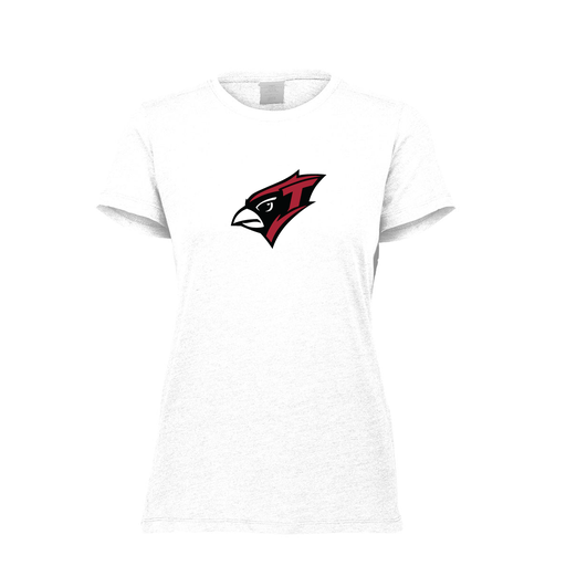 [FTSCUBWH-FAXS-LOGO1] Decker Women's Tri-Blend T-Shirt - Short Sleeve (Female Adult XS, White, Logo 1)