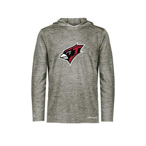 [FOLHCGGY-YS-LOGO1] Decker Youth Charge Hoodie (Youth S, Gray, Logo 1)